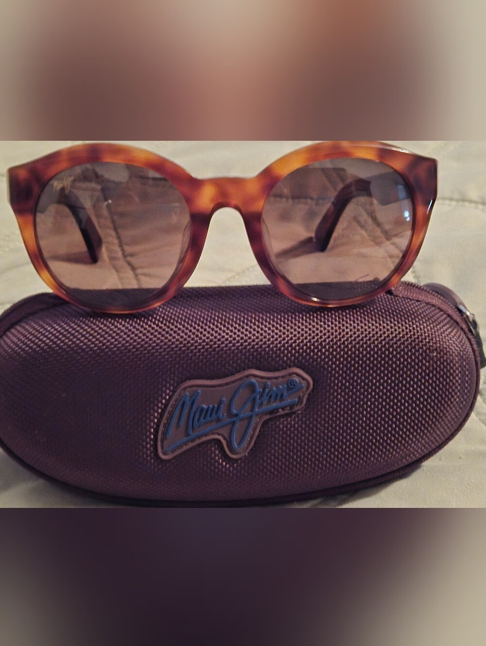 Maui Jim Tortoise Shell Sunglasses with Brown Lenses